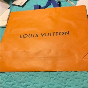 Louis Vuitton paper shopping bag 20.5x19”